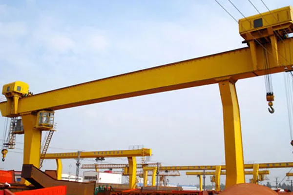 L-Shaped Legs Single Girder Gantry Crane with Winch