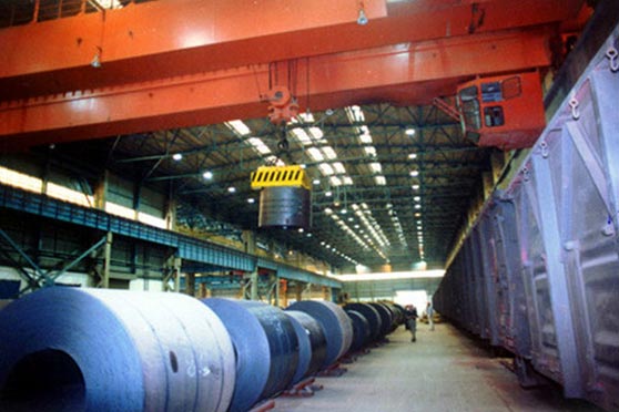 Double Girder Overhead Crane with Electromagnet