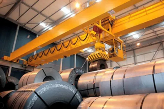 Double Girder Overhead Crane with Electromagnet